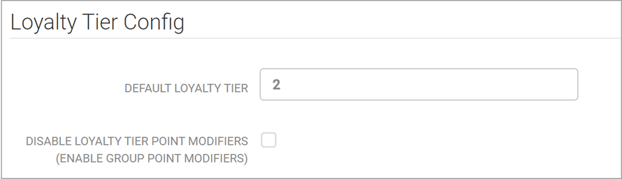 loyalty tier config