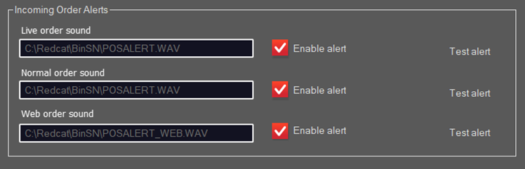 incoming order alerts