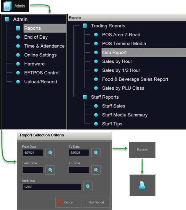 accessing pos reports