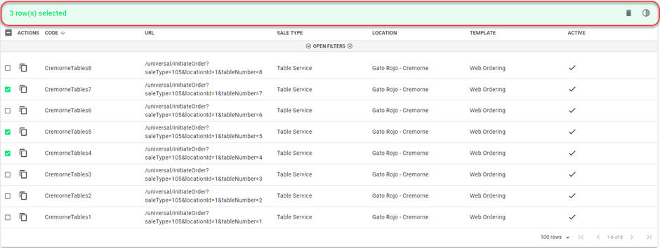 multi-select actions