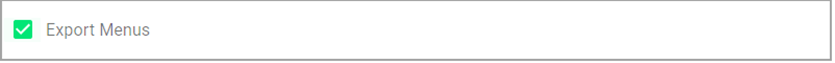 export menus