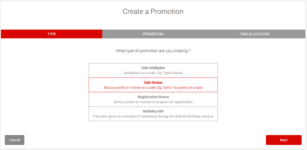 create promotion