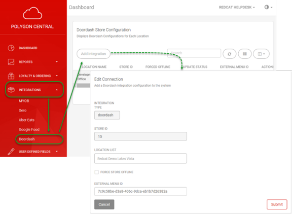 assign stores doordash integration