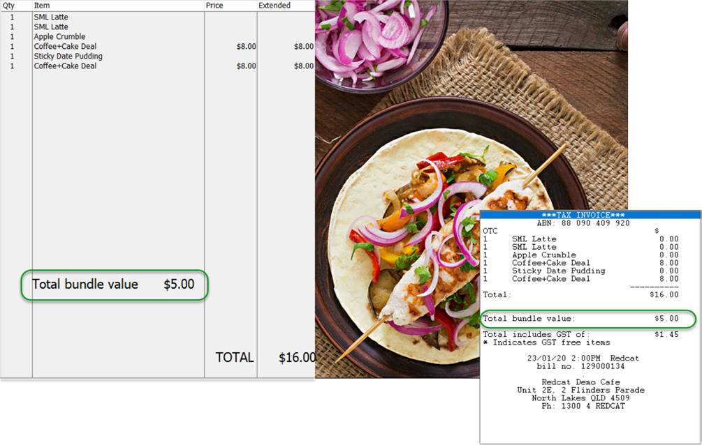 display bundle value