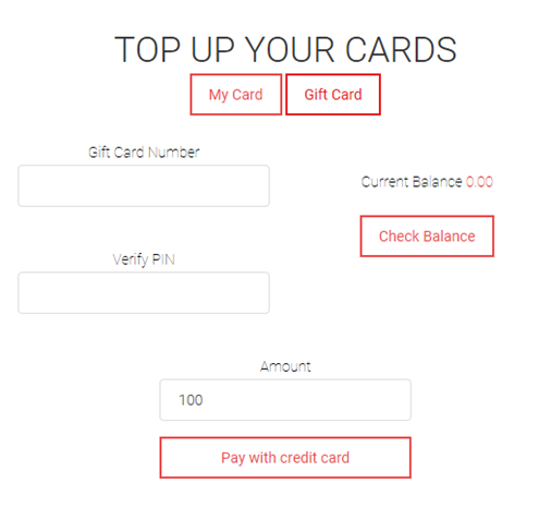 top up your cards