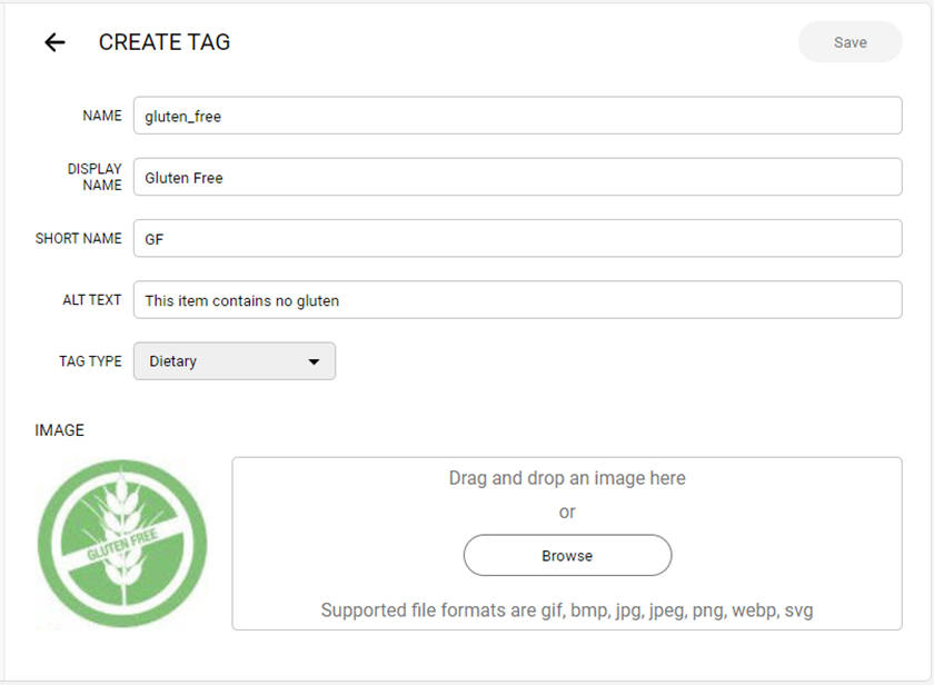 create tag