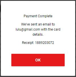 payment complete