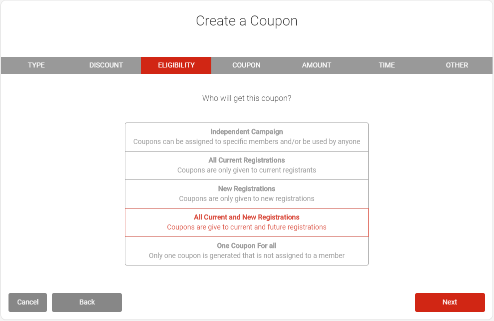 Create coupon 2